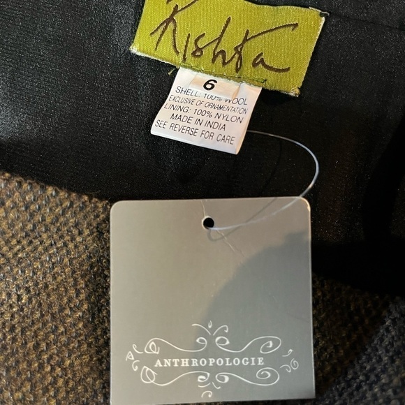 Anthropologie NWT RARE 2002 hand beaded tweed skirt *shop@iamwarrior - Picture 10 of 11